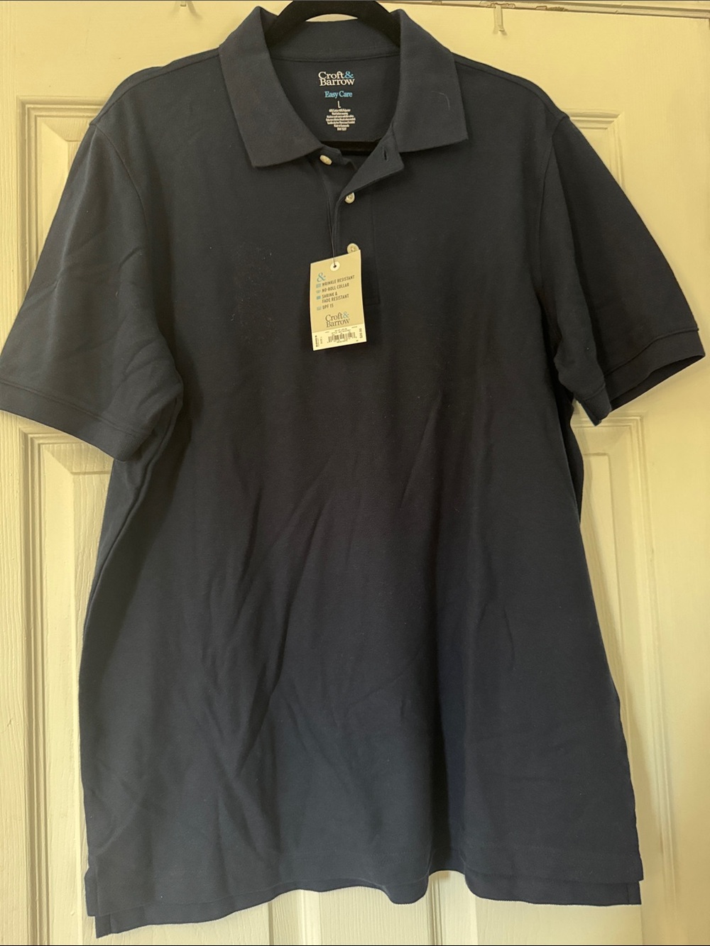 croft & barrow Navy Short-Sleeve Polo Shirt